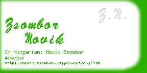 zsombor movik business card